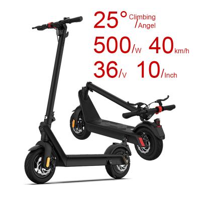 China Wholesale Unisex Adults Two Wheel Foldable Electro Scooter 500W 36V 10Inch Electric Scooter for sale