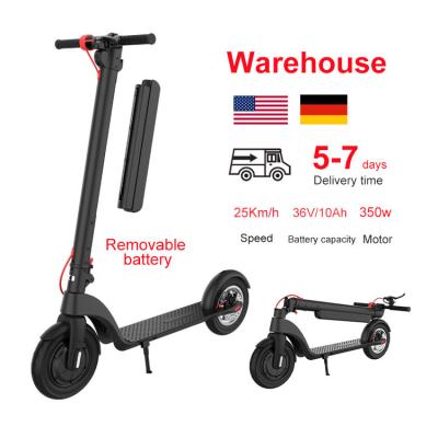 China 350W 36V 10Inch Battery Quality Adult Cheap Foldable Electro Two Wheel Height Unisex Electric Scooter for sale