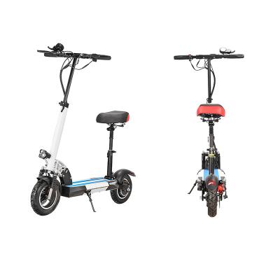 China Durable Adult Foldable Electric Scooters Two Wheel 800W 36V 10Inch Electro E Scooter With Seat for sale