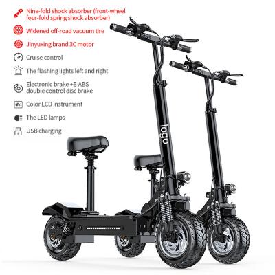 China 500W 48V 10Inch Durable Fashion Portable Folding Two Wheel Electro E Adult Foldable Scooter for sale