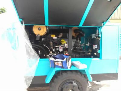 China High Temp Mobile Diesel Air Compressor Single Stage Diesel Hydrovane Compressor for sale