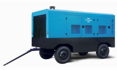 China Portable Diesel Powered Air Compressor Mobile For Drilling Rig Road Construction for sale