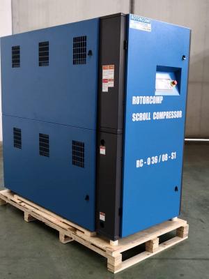 China 10HP Oilless Scroll Air Compressor / Multi Model Oil Free Gas Compressor for sale