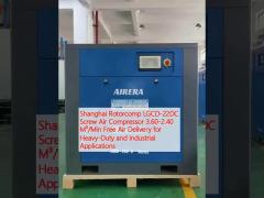 Shanghai Rotorcomp LGCD-22DC Screw Air Compressor 3.60-2.40 M³/Min Free Air Delivery for Heavy-Duty and Industrial Applications