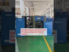 Shanghai Rotorcomp LGCD-75DC VP Screw Compressor Free Air Delivery 