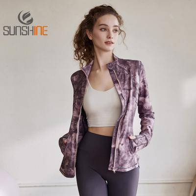 China Breathable OEM Customized Fashion Design Fitness Gym Wear Sports Jacket Workout Slim Fit Fitness Coat Activewear Sports Clothing for sale