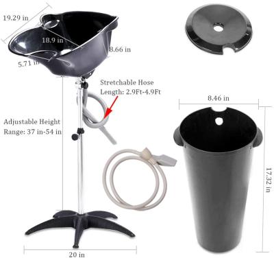 China Best Seller Portable Portable Shampoo Basin For Hair Salon And Convenient Home Use Shampoo Chairs for sale