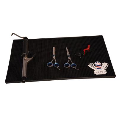 China Salon Accessories Barber Mat Salon Hairdresser Tools Antiskid Pad Barber Work Station Mat PVC Soft Non-Slip Pad Keep Hairdressing Kits Order for sale