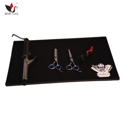 China Industrial Barber Accessory PVC Salon Heat Insulation Mat Flexible Barber Shop Haircut Tools Non-slip Protective Wig Accessory For Barber Shop for sale