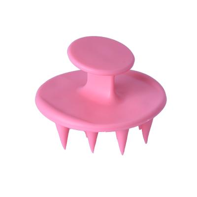 China 4g Colored Head Scrubber Hair Silicone Scalp Massager Shampoo Brush for sale