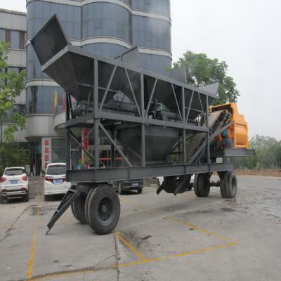 China Building Industry 35m3/h China Manufacturer Mobile Concrete Batching Plant YHZS35 for sale