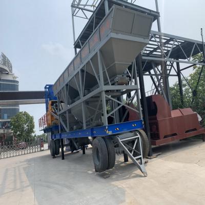 China Construction Industry 75m3/h Mobile Concrete Batching Plant YHZS75 for sale