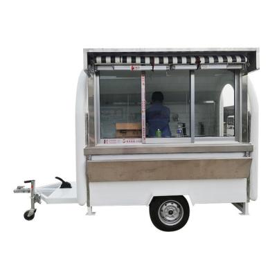 China Fast food service good quality electric food truck trailer with CE certification for sale