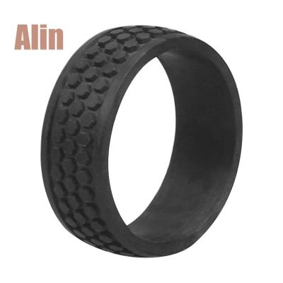 China Pure Carbon Fiber Ring Full Carbon Tires Designs Black Stripes for sale