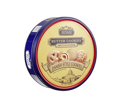 China Flavor Cookies Style Low Fat Danish Butter In Tin Danish Cookies Halal Meat for sale