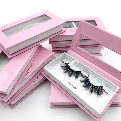 China Long natural mink lashes 3d eyelashes 25mm mink lashes 3d mink lashes 25mm custom branded packaging boxes private label logo custom made for sale