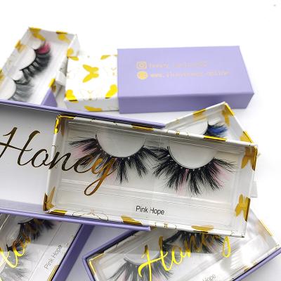 China Cheap Natural Mink Eyelashes Butterfly Packaging Eyelash Gold Foil Box Package Wholesale Custom Logo False Eyelash Private Label for sale