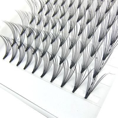 China Wholesale Natural Long Silk Synthetic Russian Volume Lashes 6D Eyelash Extension Fans Lashed Lashes False Eyelashes for sale