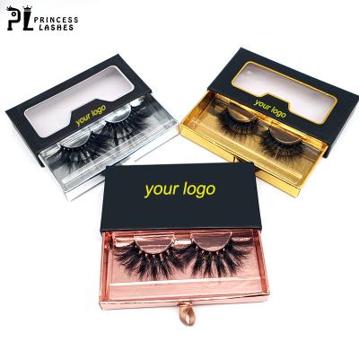 China Natural Long Private Label Custom False Lashes Packaging Box Soft 3d Mink Luxury Eyelashes Seller for sale