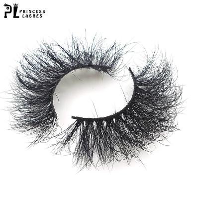 China Cheap Natural Fluffy Mink Eyelashes 100% Siberian Mink False Eyelash Real Lashes Stunning Dramatic Long Eyelashes 3D Mink Eyelashes 25mm Fluffy for sale