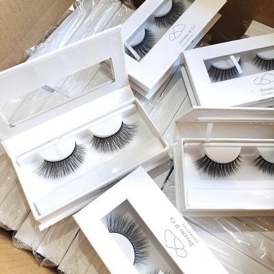 China Custom wholesale mink lashes3d eyelash packaging box natural false eyelash 25mm mink lashes wholesale private label for sale