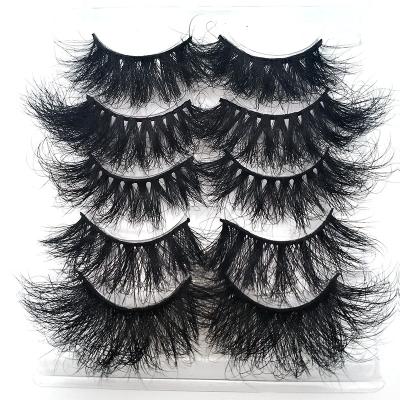 China Long Natural Princess Eyelash Vendor Customized Wholesale Boxes 25mm Super Fluffy Mink Eyelashes for sale