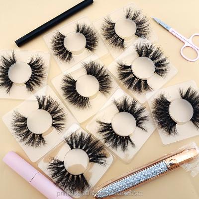 China Private Label 5D Long Natural Fluffy Mink Lashes Luxury 3d False Eyelashes Mink Lashes 25mm for sale