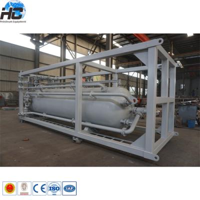 China energy & Skid Mounted Buffer Tank Buffer Vessel Surge Mining Design For Oil And Gas Well Surface Testing for sale