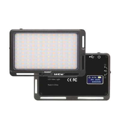 China 116*72*10mm Lightweight Mamen Camera Two-color Visual Light Photography LED LCD Display Light Makeup for sale