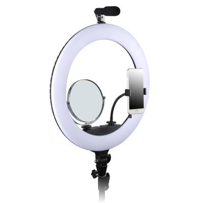 China Large 18 Inch Wholesale LED Ring Light Live Casting Kit With Tripod Stand Cell Phone Holder RL-480 for sale