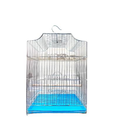 China Wholesale Electroplating Folding Slim Line Myna Bird Cage Parrot Bird Cage Factory Breathable Large for sale