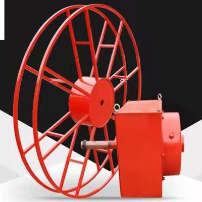 China Spring Type Motorized Drum Cable Reel Transport Trolley Cable Rewind Iron Spring Cable for sale