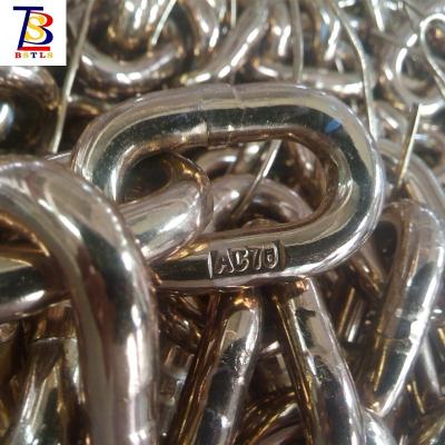 China Transport Chain Zinc Yellow Chromate Plated Transport Binding Chain G70 for sale