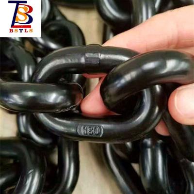 China BSS Lifting Chain EN818-2 8*24mm G80 Lifting Alloy Steel Link Chain Manufacturer Chian Provides Straightly for sale