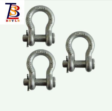 China BSI High Strength Chain Slings Fittings Anchor Bow Lifting Marine Rigging Shackle Type US Drop Forged for sale