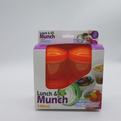 China Microwavable 140ml BPA FREE Salad Dressing Container And Baby Food Container for sale