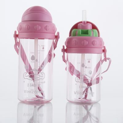 China BPA Free Kids Water Bottle BPA Free Tritan Kids Plastic Straw Water Bottle for sale