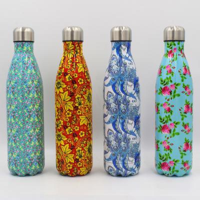 China Sustainable 500ml Stainless Steel Water Bottle For Outdoor Sports Camping Hiking With Colorful Printing for sale