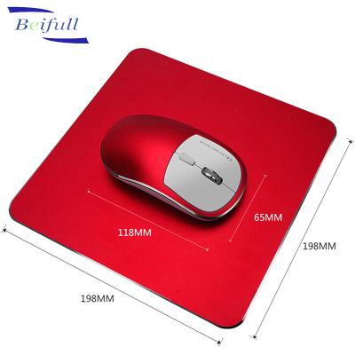 China 3D Shenzhen factory supply new alloy material model wireless rechargeable mouse with metal mouse pad for sale