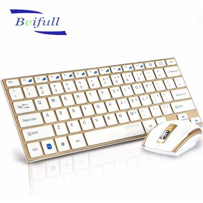 China Ultra Slim Portable 2.4G Wireless Wireless 2.4G Slim Keyboard And Mouse Combo for sale