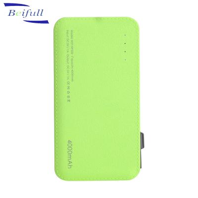 China High Quality Wireless Charging Promotional Power Bank 4000 mAh Backup Use for sale