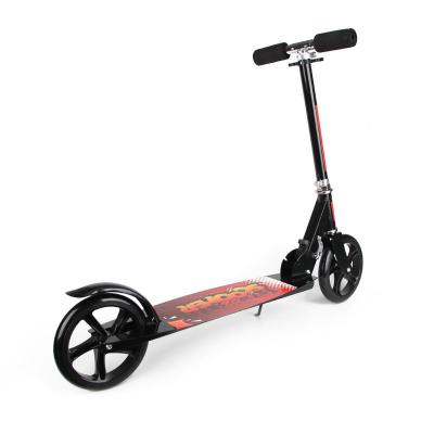 China PU Size 2 Big Wheel Adjustable Kick Scooter For Teenager for sale