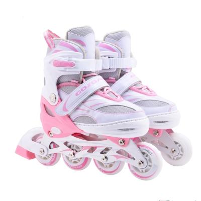 China Inline skate GX-1506 for children and children city racing skate the adjustable inline skate US2/US2-5/US5-8 push back for sale