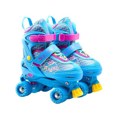 China GOSOME 4 wheels quad skate and retractable skateshoes and rollerskates for kids US2/US2-5/US5-8 for sale