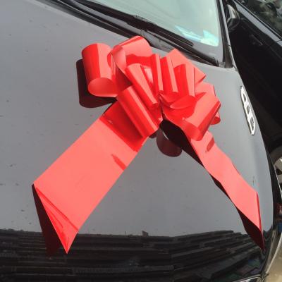 China Hot Sale Wedding Car Giant Red Ribbon Bows For Car Decoration for sale