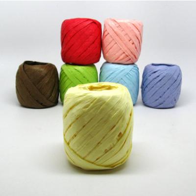 China Natural Natural Gift Ribbon Paper Raffia Thread Twine Rope Yarn Paper Raffia for sale