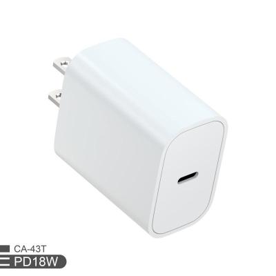 China Factory Wholesale New PD 18W 20W Rise 20w High Quality Hot-selling Fast Charging Mobile Phone/Ipad/Camera/PDA/MP3 Wall Charger 2021 For iPhone for sale