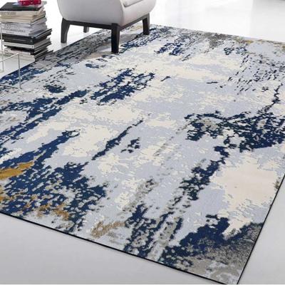 China Luxury italian style living room rug alfombras washable felt geometric modern blanket stripe carpet rug cover for sale