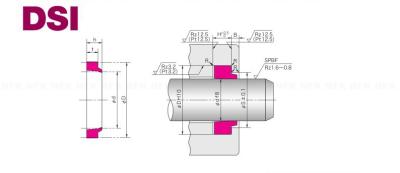 China Original DSI Hydraulic Dust Seal  U81 Material Oil Cylinder Seal for sale