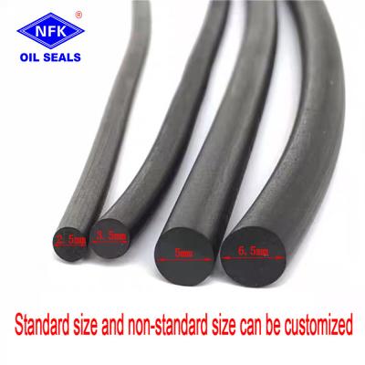 China NFK Rubber O-Ring Seals NBR FKM Silicone EPDM HNBR ORing Nitrile FKM Silicon Round O Ring Strip for sale